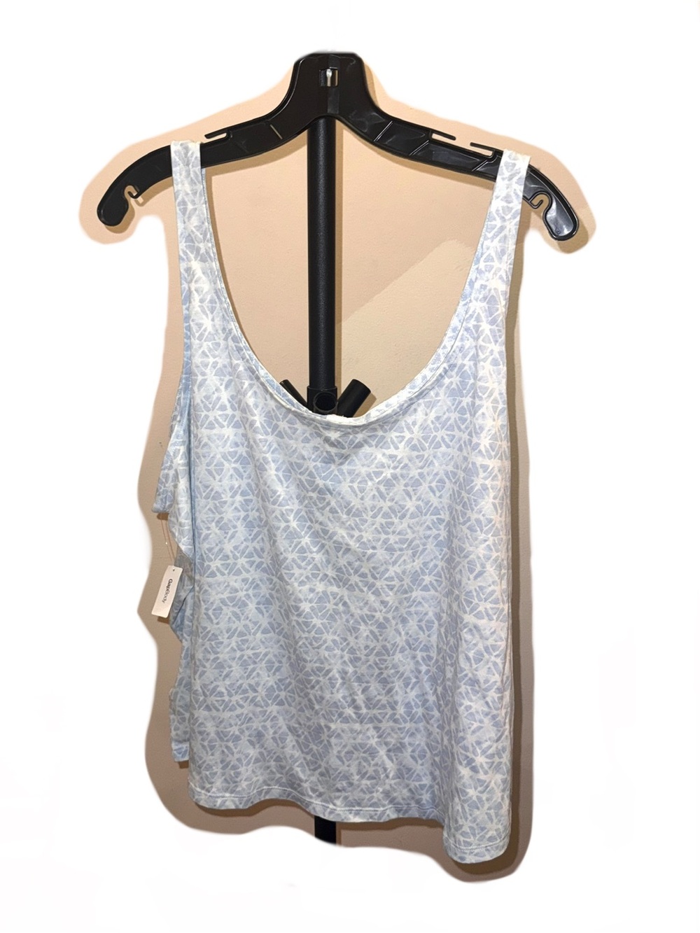GapBody Light Blue Patterned Tank Top - Picture 2 of 4